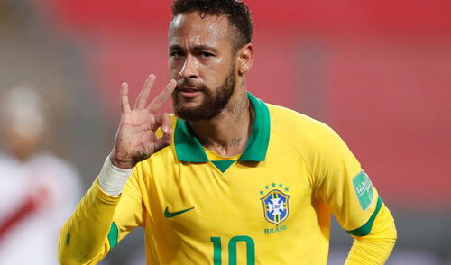 Por las Eliminatorias al Mundial de Qatar Neymar anotó tres a Perú. elpopular.pe