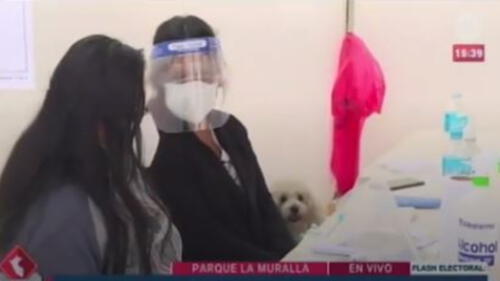 Elecciones 2021: Acudió a votar con su perro, pero terminó siendo miembro de mesa elpopular.pe