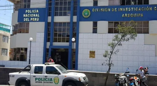 Presunto homicida fue llevado a la sede de la Divincri en Arequipa. elpopular.pe