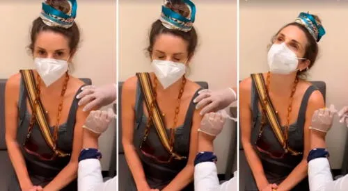 Rebeca Escribens fue inoculada contra el COVID-19. elpopular.pe