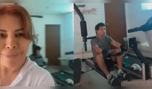 Magaly Medina sorprende con dura rutina de entrenamiento que tiene con su esposo Alfredo Zambrano. elpopular.pe