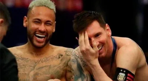 Luego del llanto de ambos y los sentimientos encontrados, llegaron las risas, tal como se ven en las imágenes de la cámara de TyC Sports. elpopular.pe