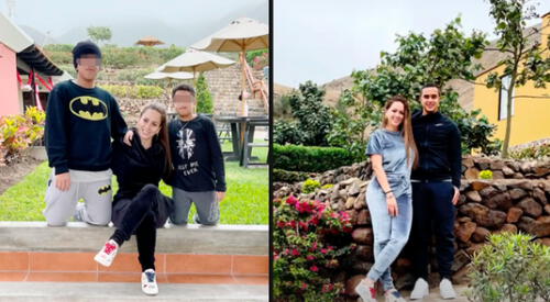 Melissa Klug disfruta con su familia de paseo por el campo. elpopular.pe