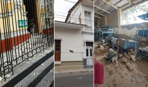 El fuerte sismo se registró a las 12.10 p.m. en Piura. Foto: Composición el Popular/Twitter elpopular.pe