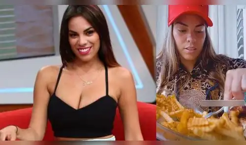 Aída Martínez se somete a masaje reductor y luego come un pollito a la brasa. elpopular.pe