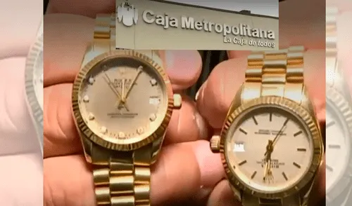 Caja Metropolitana de Lima ofreció dos relojes Rólex falsos en subasta elpopular.pe