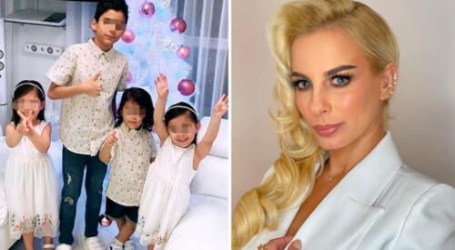 Dalia Durán conmueve con saludo para sus hijos por el Día del niño. elpopular.pe