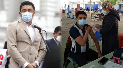 Legislador acudió a la sexta vacunatón vestido de aliancista. elpopular.pe