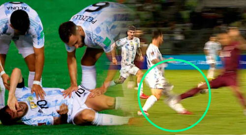 Lionel Messi estuvo a poco de quedarse varios meses fuera de las canchas, si la falta de Martínez lo agarraba de lleno. elpopular.pe