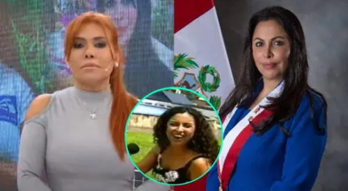 La conductora Magaly Medina compartió algunas imágenes de la congresista Patricia Chirinos en sus días como 'Urraca' y la llenó de halagos elpopular.pe
