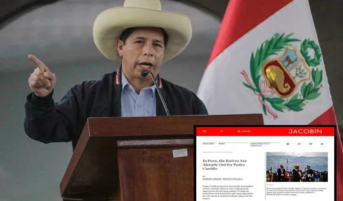 En Perú, los cuchillos ya están listos para Pedro Castillo”, indicó la revista Jacobin. elpopular.pe