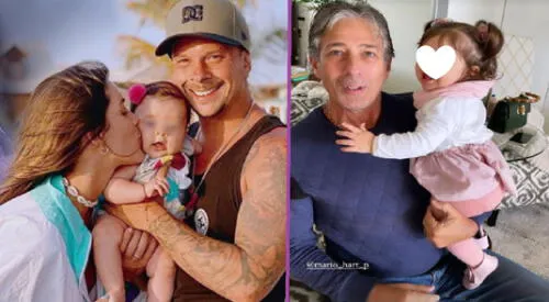 Papá de Mario Hart chocho con su nieta. elpopular.pe