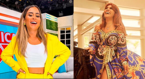 La conductora Ethel Pozo se mostró contenta cuando le consultaron por su relación con su novio Julián Alexander. elpopular.pe