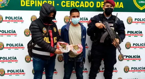Sujeto escondía droga en bolsas de panetón. elpopular.pe
