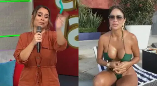 Sheyla Rojas enlazó con América Hoy desde su hogar en Guadalajara y las conductoras de América Hoy quedaron sorprendidas con su físico. elpopular.pe