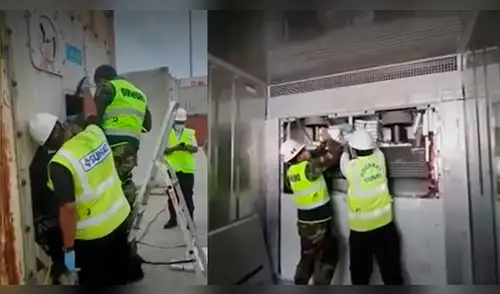 Narcotraficantes habían camuflado la droga en el motor del contenedor de plátanos elpopular.pe