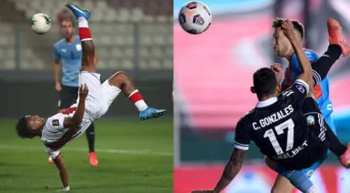 Acrobacia en el aire ha generado debate entre los hinchas de Perú y Chile. elpopular.pe
