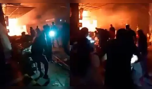 Incendio en Unicachi deja decenas de puestos afectados elpopular.pe