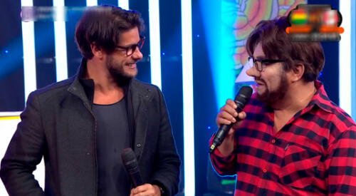 Andrés Wiese fue sorprendido con su imitador. elpopular.pe