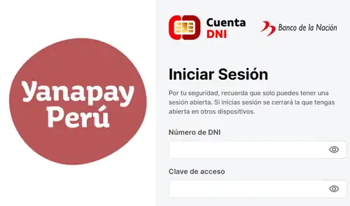 ¿Cómo crear tu cuenta DNI para cobrar el Bono Yanapay? En esta nota te lo contamos. Foto: composición/Banco de la Nación/Gobierno del Perú elpopular.pe