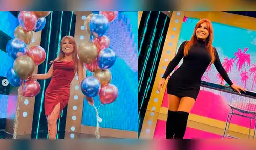 Magaly Medina celebra ser la reina del espectáculo. elpopular.pe