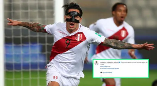 Gianluca Lapadula dejó todo en la cancha y producto de su esfuerzo rompió su mala racha en las Eliminatorias Qatar 2022. elpopular.pe