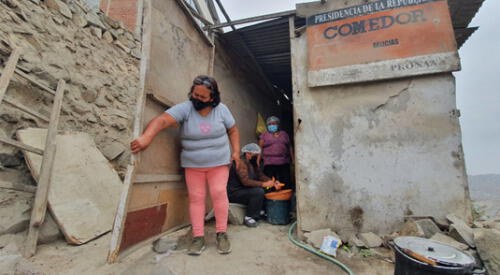 Comedor se quedó sin los insumos para alimentar a personas necesitadas. elpopular.pe