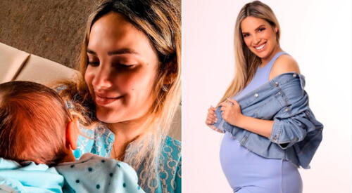 Cassandra Sánchez se muestra enamorada de su bebé. elpopular.pe