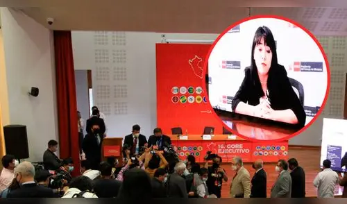 Mirtha Vásquez se presentó de manera virtual, pero esto fue tomado de mala manera por los participantes, quienes exigían su presencia física. elpopular.pe