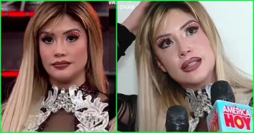 Claudia Serpa no pudo evitar las lágrimas tras la eliminación de El Artista del Año. elpopular.pe