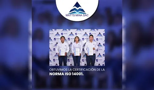 Gerente general de Matts Mina se mostró satisfecho por el reconocimiento. Foto: difusión elpopular.pe