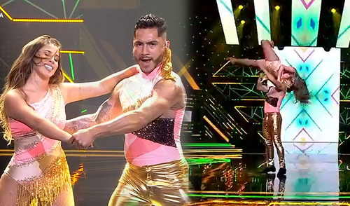 Yahaira Plasencia sufre una aparatosa caída en El artista del año. elpopular.pe