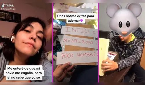 La joven citó a su novio y le entregó la caja de sorpresas. elpopular.pe