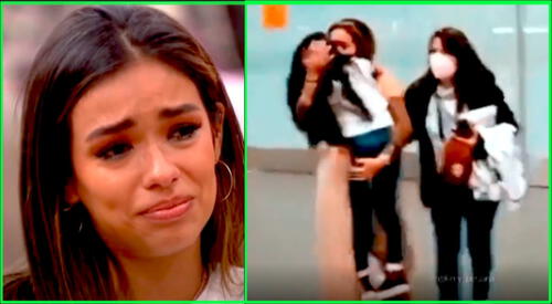 Shirley Arica y su hija terminan entrelazándose en un abrazo infinito de amor. elpopular.pe
