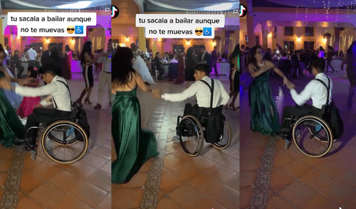 "Tú sácala a bailar aunque no te muevas", fue el mensaje del usuario, quien suma miles de visitas en su video. elpopular.pe
