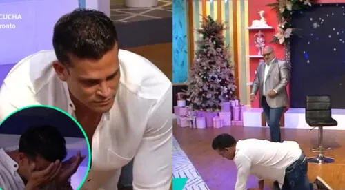 El hipnotizador Barak llegó al set de América Hoy, y Christian Domínguez terminó en trance creyendo que Karen Dejo era su madre y gatee hacia ella. elpopular.pe