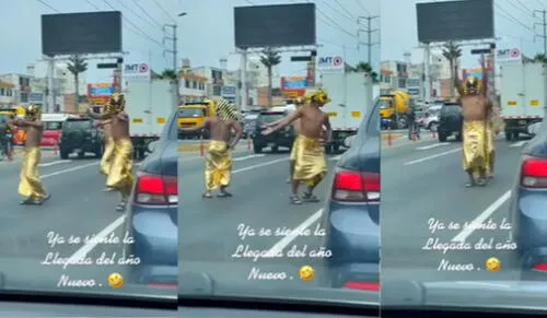 La curiosa escena ha llamado la atención de miles en redes. elpopular.pe