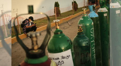 Las recargas de los balones de oxigeno medicinal han aumentado en Trujillo. elpopular.pe