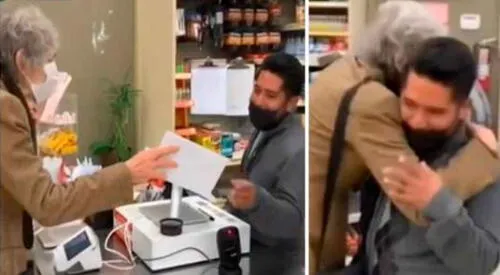 La señora cumplió con su palabra y le entregó parte del dinero al vendedor. elpopular.pe