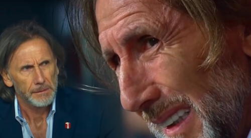 Ricardo Gareca expresó su enojo y disgusto por el primer tiempo de la selección peruana. elpopular.pe