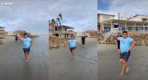 El video va teniendo miles de comentarios pues el señor la rompió con sus pasitos de baile. elpopular.pe