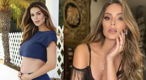 Laura Spoya luce su figura a días de dar a luz a su bebé. elpopular.pe