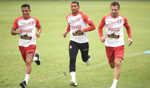 Yotún se viene esforzando en los entrenamientos para llegar al mejor nivel en el repechaje. elpopular.pe