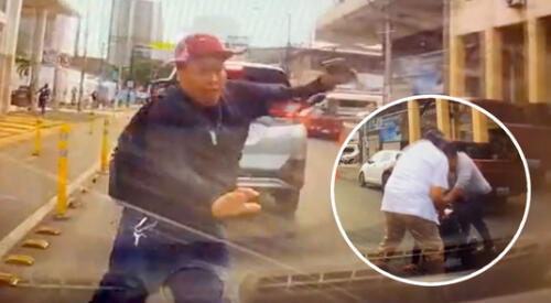 El ladrón quedó tendido en el suelo y las personas lo empezaron a golpear. elpopular.pe