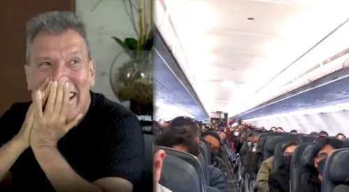 Raúl Romero emocionada por sus seguidores en pleno vuelo. elpopular.pe