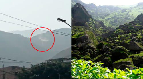 Moradores señalan que máquina pesada viene destruyendo el paisaje de Mangomarca. elpopular.pe