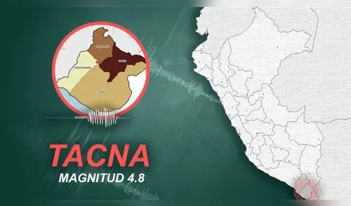 Temblor de 4.8 asusto a pobladores de Tacna. elpopular.pe