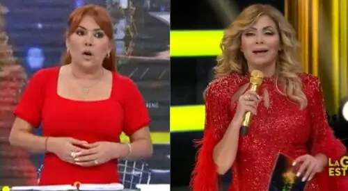 Magaly Medina también se vistió de rojo elpopular.pe
