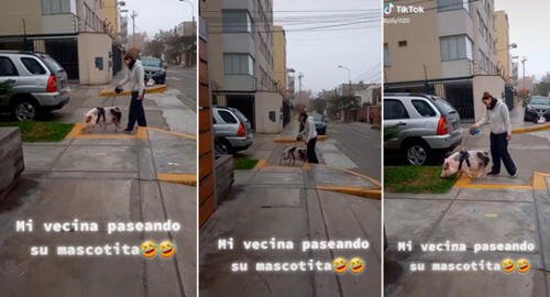 La particular escena se ha vuelto viral en las redes sociales. elpopular.pe