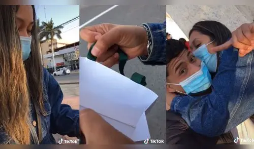 Singular escena de dos enamorados con regalo se hizo viral en TikTok. elpopular.pe